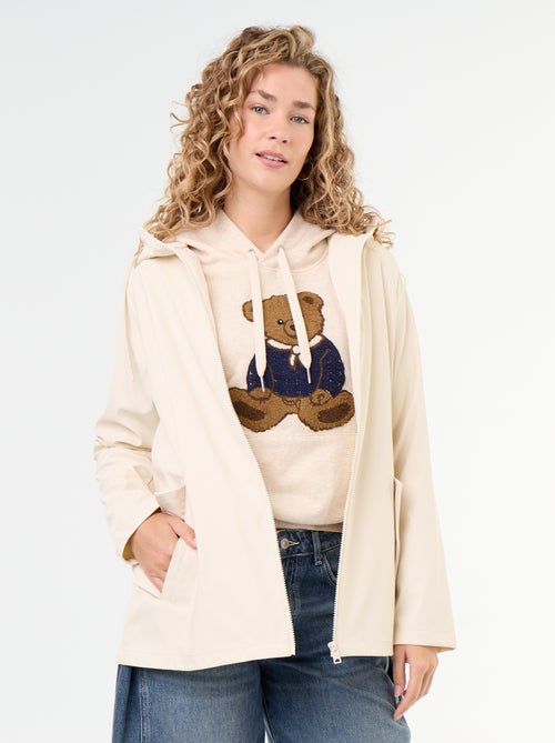 Parka com capuz repelente de água - Kiabi Parka com capuz repelente de água - Kiabi
