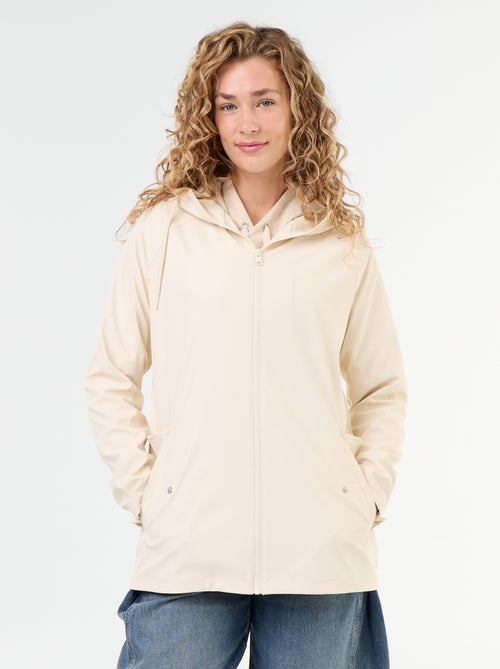 Parka com capuz repelente de água - Kiabi Parka com capuz repelente de água - Kiabi