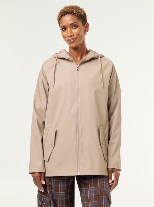 Parka com capuz repelente de água - Kiabi Parka com capuz repelente de água - Kiabi