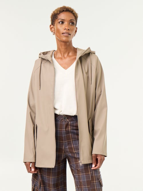 Parka com capuz repelente de água - Kiabi Parka com capuz repelente de água - Kiabi