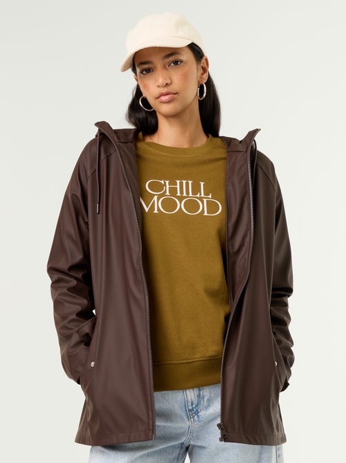 Parka com capuz repelente de água - Kiabi Parka com capuz repelente de água - Kiabi