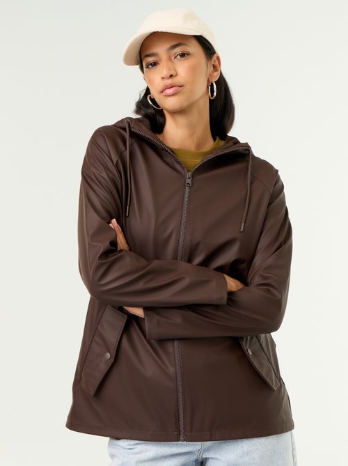 Parka com capuz repelente de água - Kiabi Parka com capuz repelente de água - Kiabi