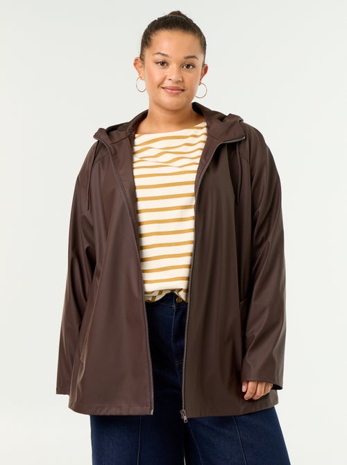 Parka com capuz repelente de água - Kiabi Parka com capuz repelente de água - Kiabi
