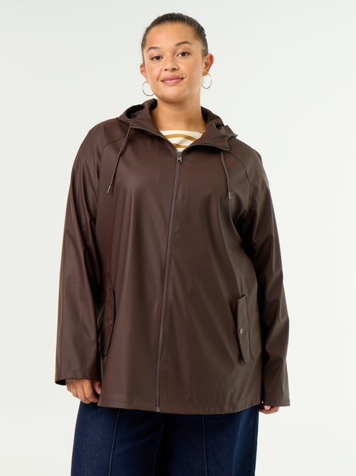 Parka com capuz repelente de água - Kiabi Parka com capuz repelente de água - Kiabi