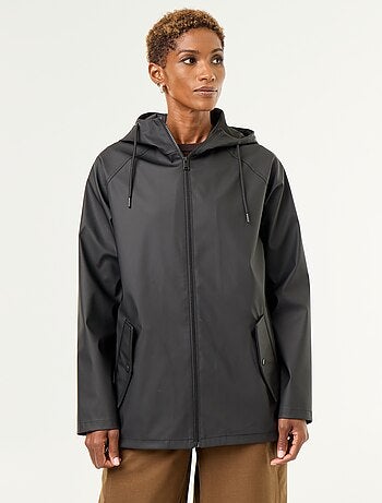Parka com capuz repelente de água