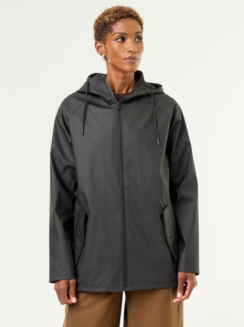 Parka com capuz repelente de água - Kiabi Parka com capuz repelente de água - Kiabi