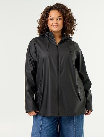 Parka com capuz repelente de água