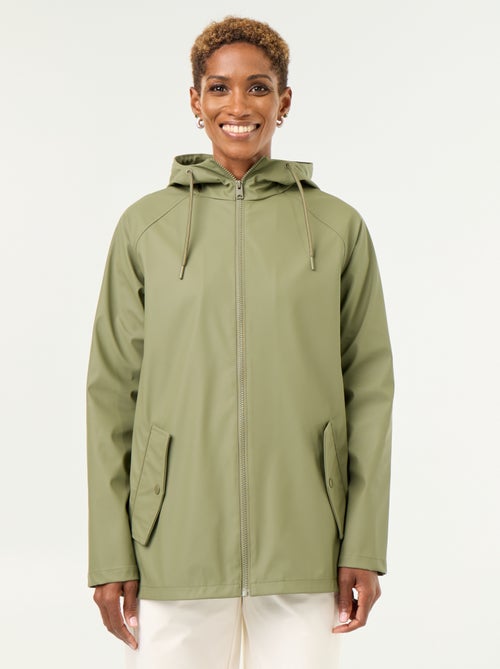 Parka com capuz repelente de água - Kiabi Parka com capuz repelente de água - Kiabi