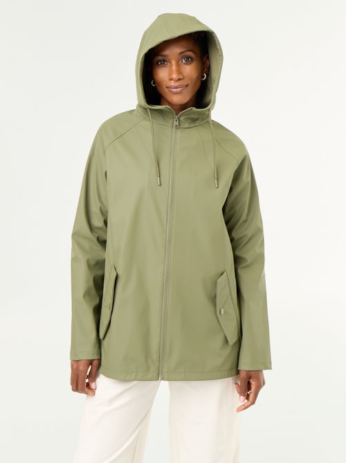 Parka com capuz repelente de água - Kiabi Parka com capuz repelente de água - Kiabi