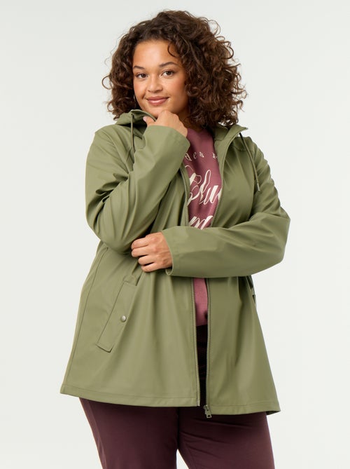 Parka com capuz repelente de água - Kiabi Parka com capuz repelente de água - Kiabi