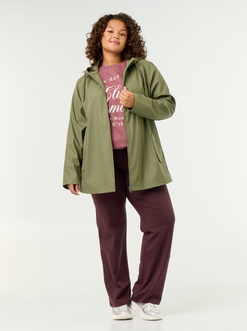 Parka com capuz repelente de água - Kiabi Parka com capuz repelente de água - Kiabi