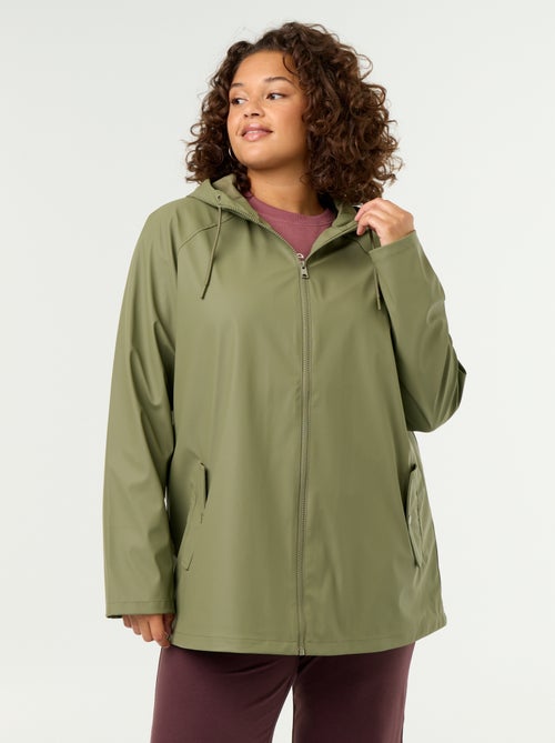 Parka com capuz repelente de água - Kiabi Parka com capuz repelente de água - Kiabi