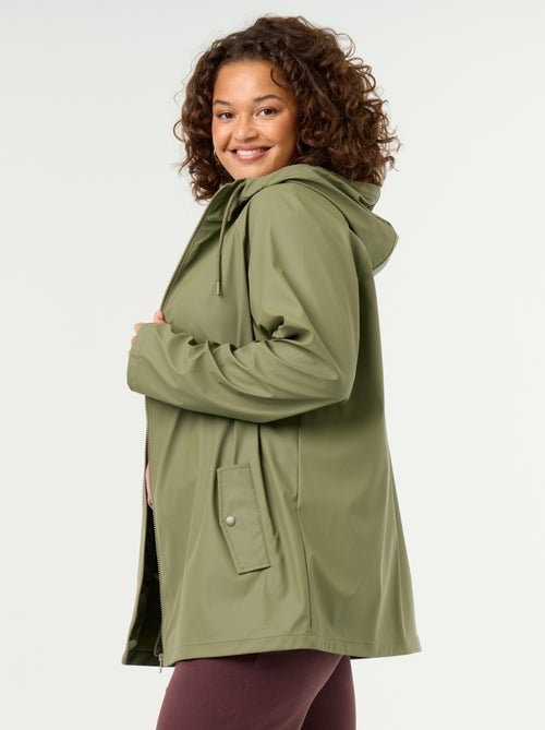 Parka com capuz repelente de água - Kiabi Parka com capuz repelente de água - Kiabi