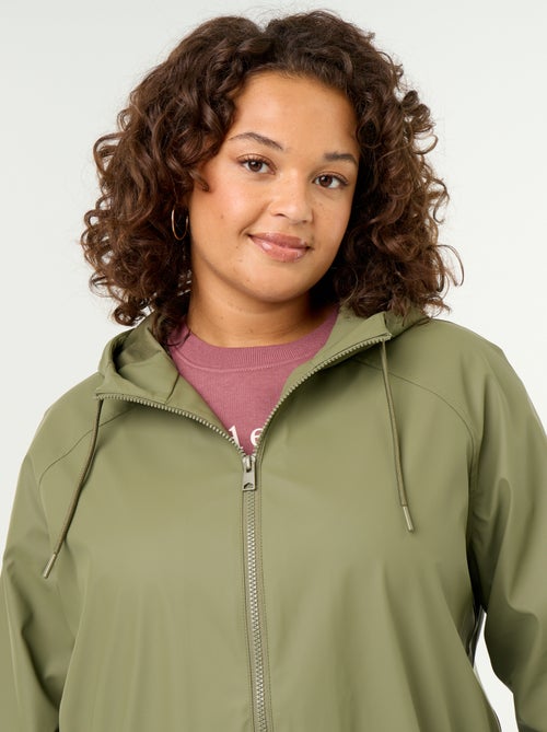 Parka com capuz repelente de água - Kiabi Parka com capuz repelente de água - Kiabi