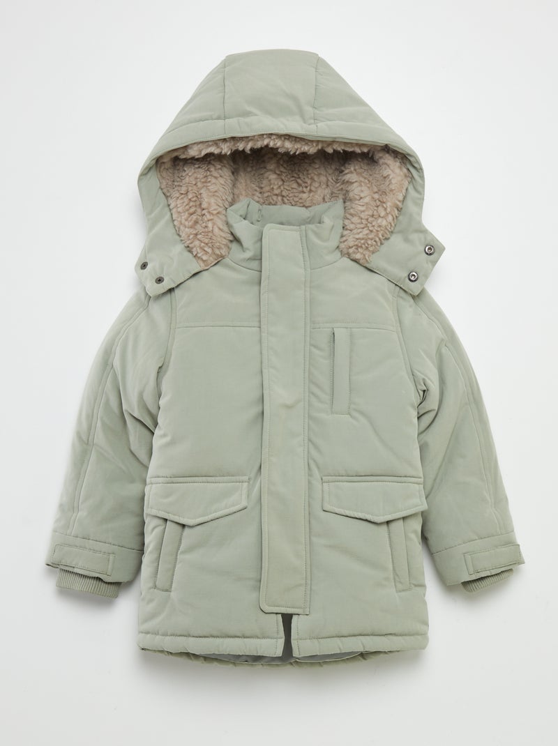 Parka com capuz VERDE - Kiabi
