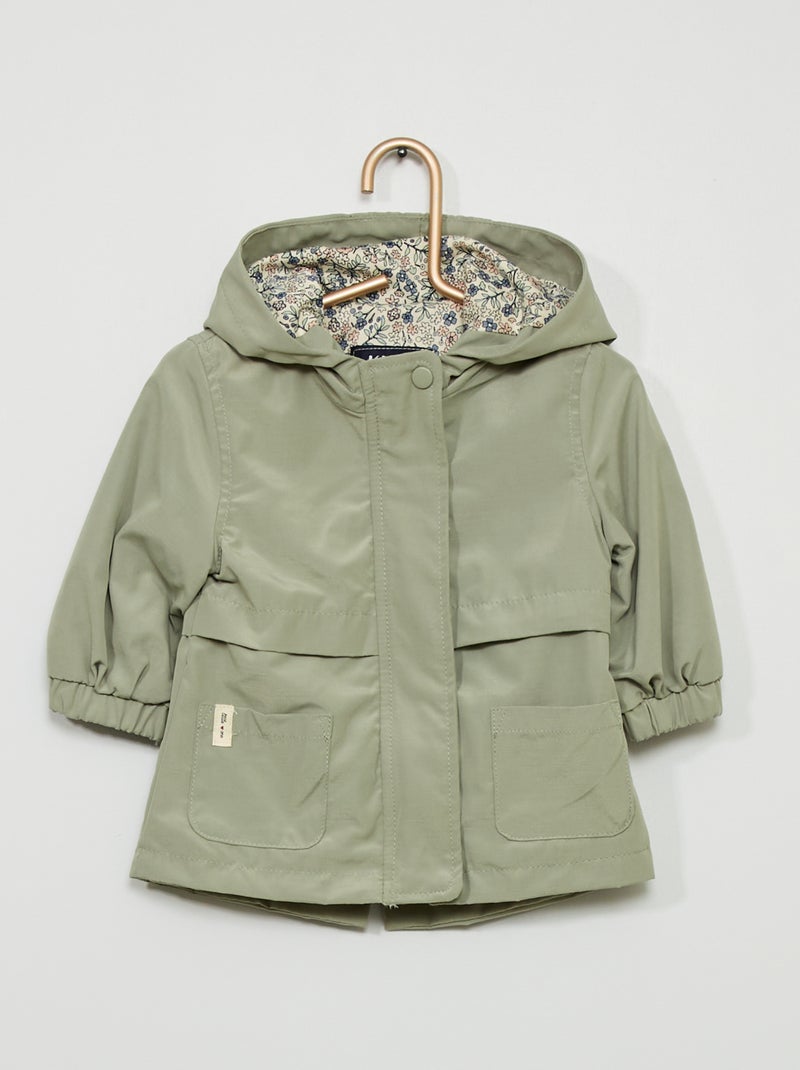 Parka com capuz Verde - Kiabi