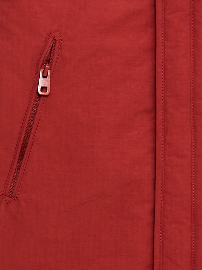 Parka com capuz Vermelho - Kiabi