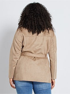 Parka com efeito camurça - Kiabi