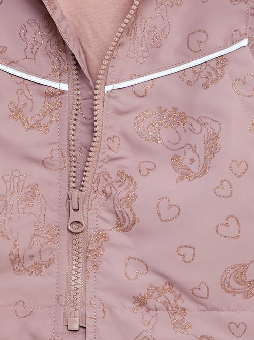Parka com estampado e brilhantes 'unicórnio' - Kiabi