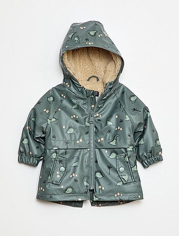 Parka com interior efeito pele de carneiro