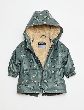 Parka com interior efeito pele de carneiro