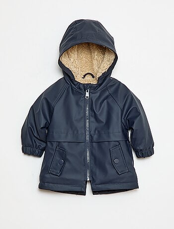 Parka com interior efeito pele de carneiro