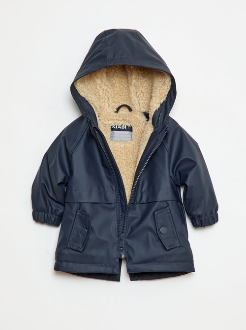 Parka com interior efeito pele de carneiro - Kiabi