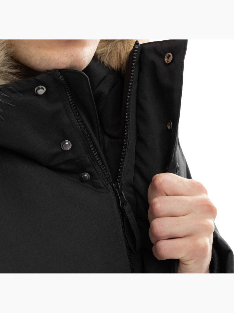 Parka com isolamento térmico para homem Preto - Kiabi