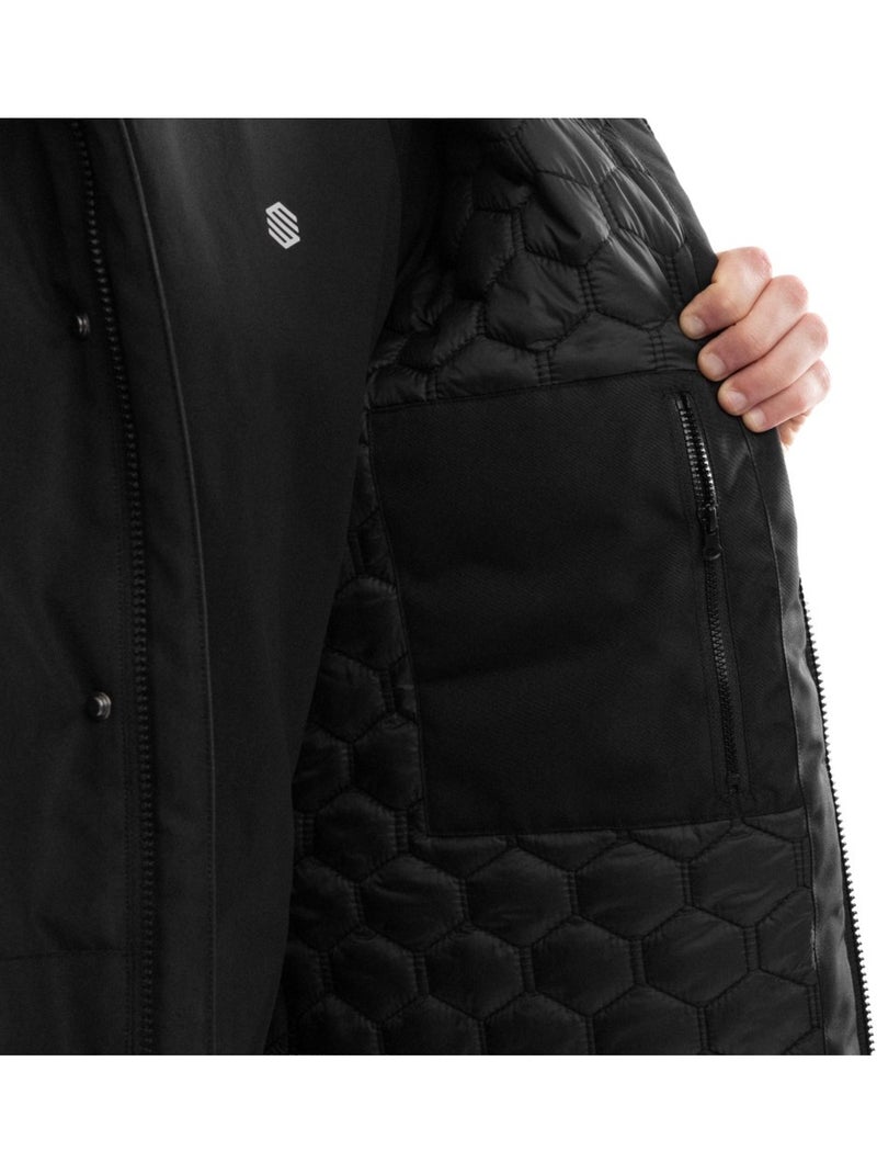 Parka com isolamento térmico para homem Preto - Kiabi