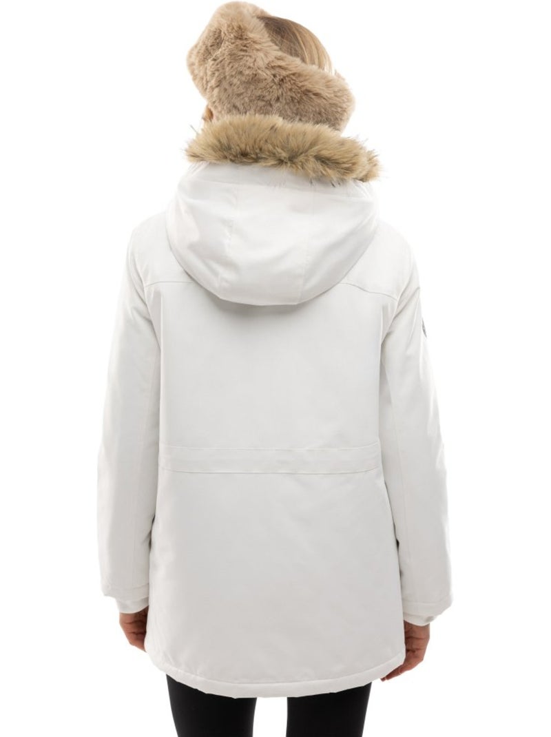 Parka com isolamento térmico para mulher Branco - Kiabi