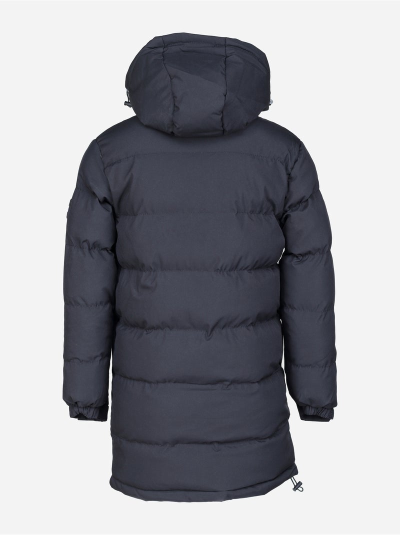 Parka comprida com capuz - Kizco Preto - Kiabi