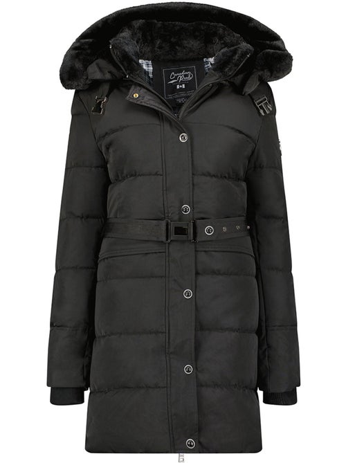 Parka comprida com capuz amovível e pelo sintético bettineak – canadian peak - Kiabi Parka comprida com capuz amovível e pelo sintético bettineak – canadian peak - Kiabi