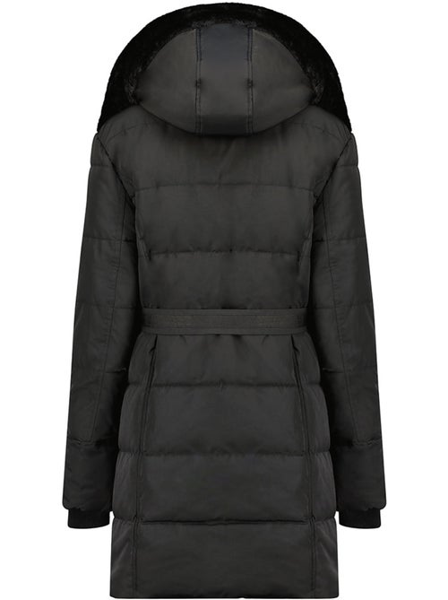 Parka comprida com capuz amovível e pelo sintético bettineak – canadian peak - Kiabi Parka comprida com capuz amovível e pelo sintético bettineak – canadian peak - Kiabi