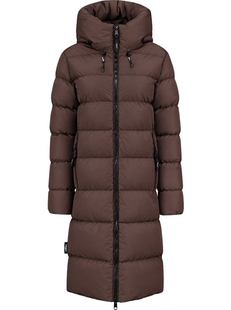 Parka comprida com capuz apriloral – kaporal Castanho-escuro - Kiabi
