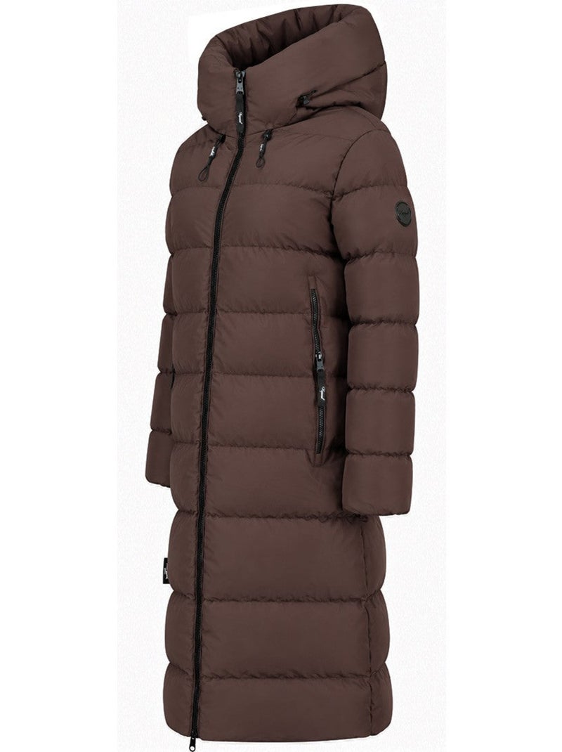 Parka comprida com capuz apriloral – kaporal Castanho-escuro - Kiabi