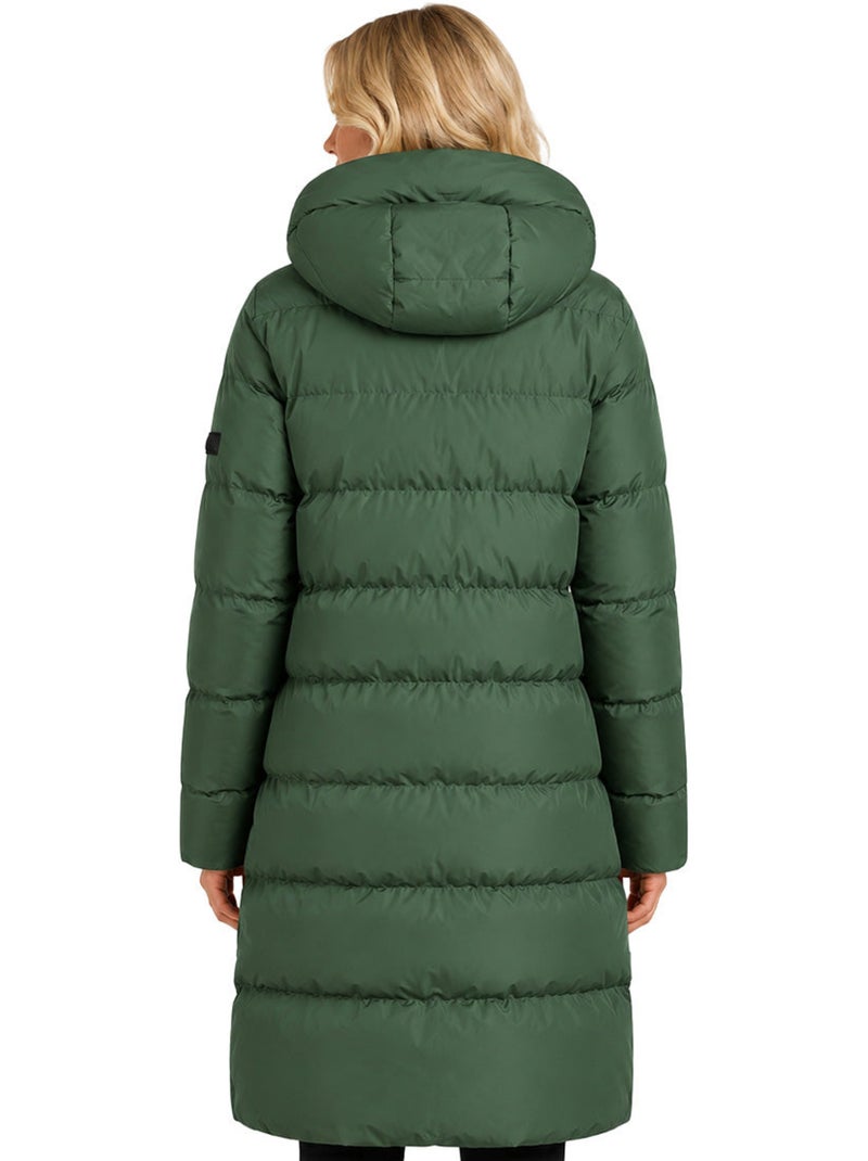 Parka comprida com capuz apriloral – kaporal Verde escuro - Kiabi