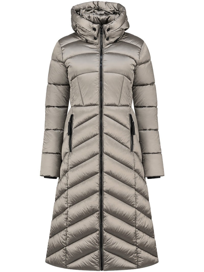 Parka comprida com capuz blancheoral long – kaporal Cinza claro - Kiabi
