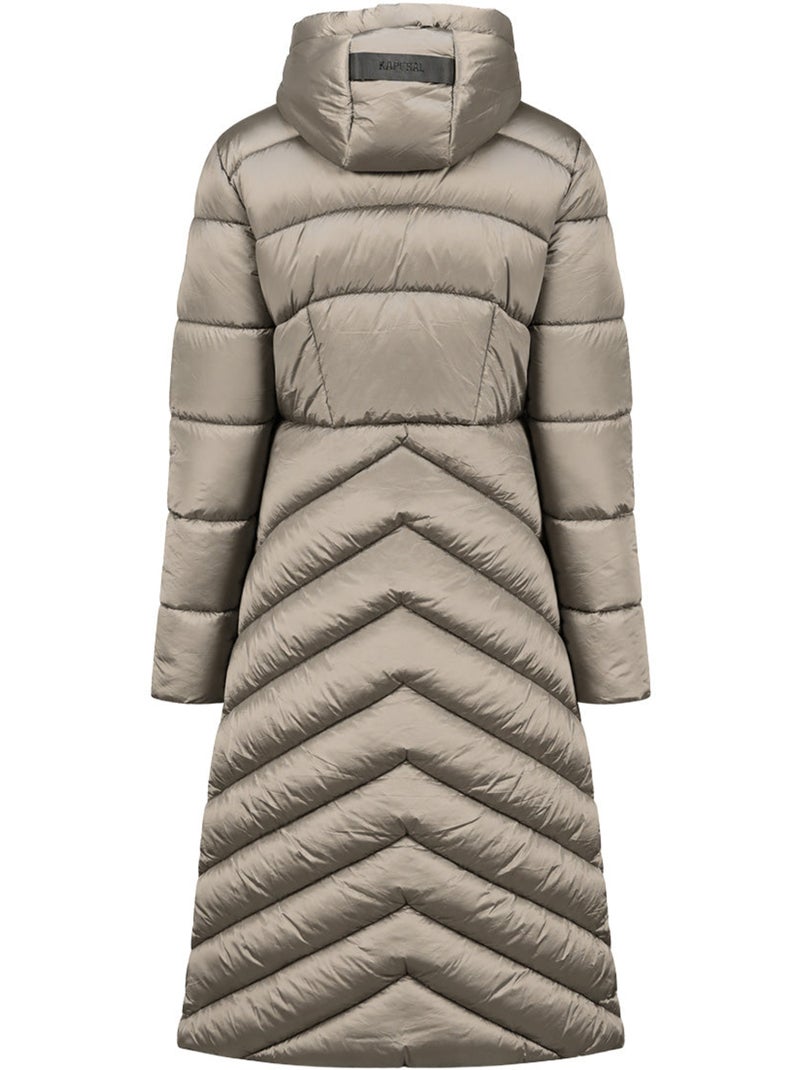 Parka comprida com capuz blancheoral long – kaporal Cinza claro - Kiabi