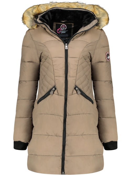 Parka comprida com capuz e pelo sintético akapeak – canadian peak - Kiabi Parka comprida com capuz e pelo sintético akapeak – canadian peak - Kiabi