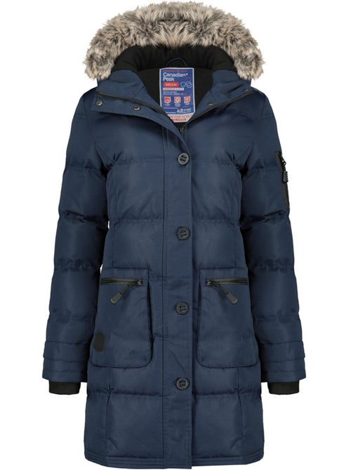 Parka comprida com capuz e pelo sintético axelus – canadian peak - Kiabi Parka comprida com capuz e pelo sintético axelus – canadian peak - Kiabi