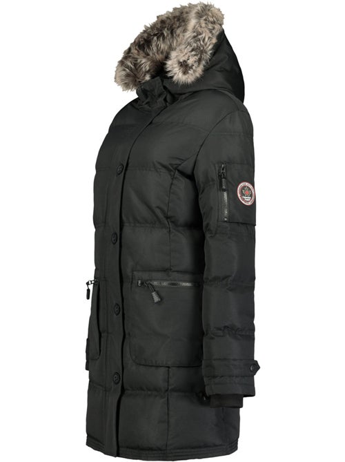 Parka comprida com capuz e pelo sintético axelus – canadian peak - Kiabi Parka comprida com capuz e pelo sintético axelus – canadian peak - Kiabi