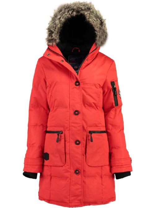 Parka comprida com capuz e pelo sintético axelus – canadian peak - Kiabi Parka comprida com capuz e pelo sintético axelus – canadian peak - Kiabi