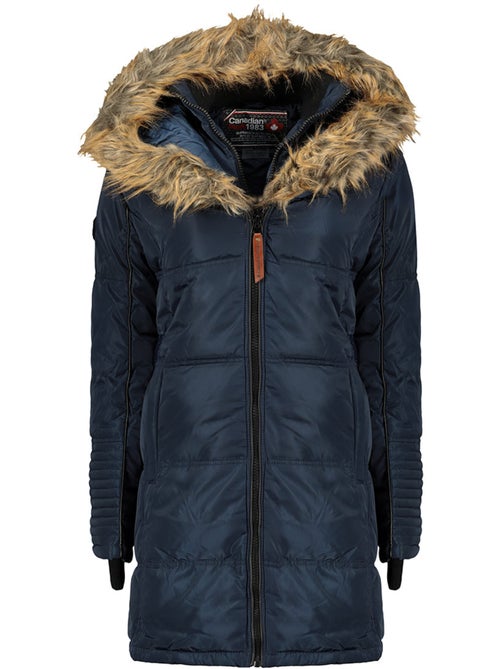 Parka comprida com capuz e pelo sintético beauty – canadian peak - Kiabi Parka comprida com capuz e pelo sintético beauty – canadian peak - Kiabi