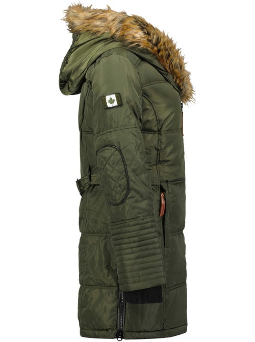 Parka comprida com capuz e pelo sintético beauty – canadian peak - Kiabi Parka comprida com capuz e pelo sintético beauty – canadian peak - Kiabi