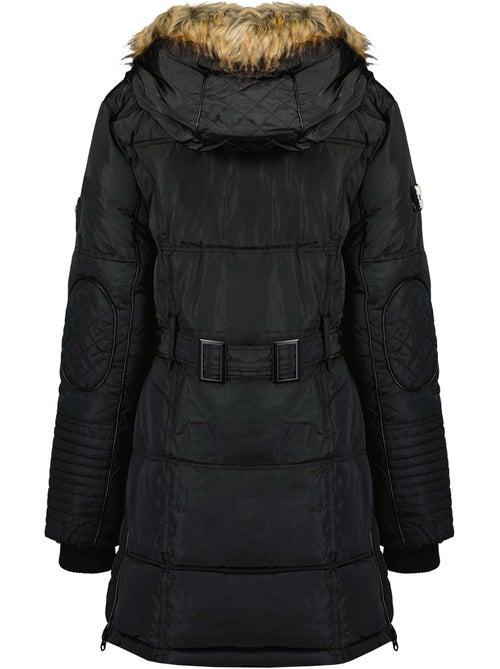 Parka comprida com capuz e pelo sintético beauty – canadian peak - Kiabi Parka comprida com capuz e pelo sintético beauty – canadian peak - Kiabi