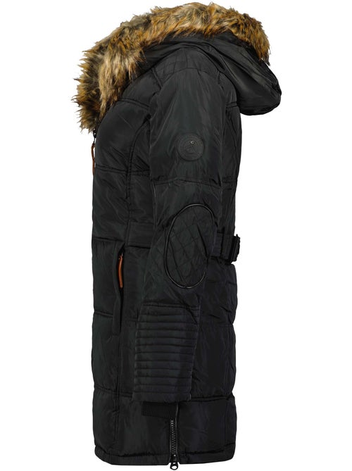 Parka comprida com capuz e pelo sintético beauty – canadian peak - Kiabi Parka comprida com capuz e pelo sintético beauty – canadian peak - Kiabi