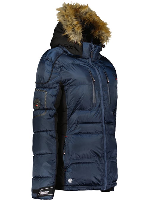 Parka comprida com capuz e pelo sintético bersileak – canadian peak - Kiabi Parka comprida com capuz e pelo sintético bersileak – canadian peak - Kiabi