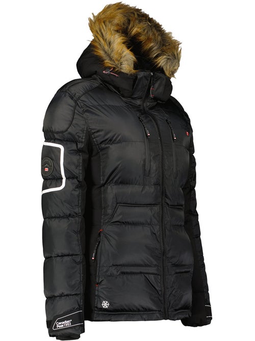 Parka comprida com capuz e pelo sintético bersileak – canadian peak - Kiabi Parka comprida com capuz e pelo sintético bersileak – canadian peak - Kiabi