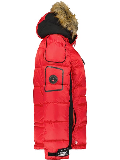 Parka comprida com capuz e pelo sintético bersileak – canadian peak - Kiabi Parka comprida com capuz e pelo sintético bersileak – canadian peak - Kiabi