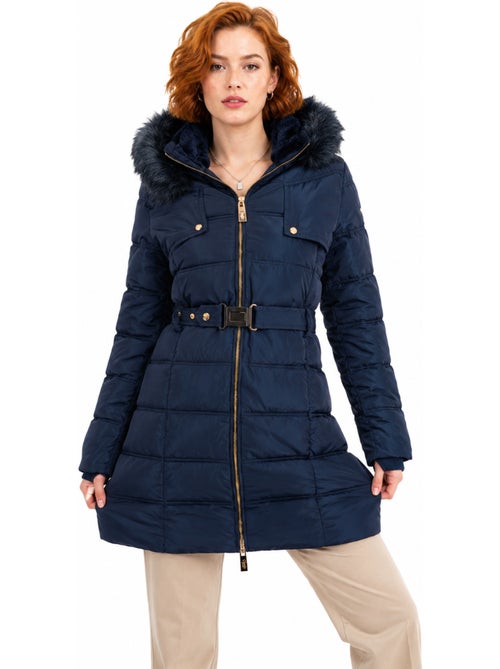 Parka comprida com capuz e pelo sintético diamentereak – canadian peak - Kiabi Parka comprida com capuz e pelo sintético diamentereak – canadian peak - Kiabi